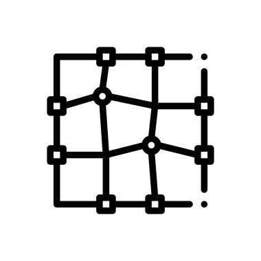 gradyan simgesi. Beyaz Arkaplanda İnce Doğrusal Tasarım