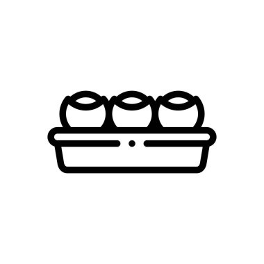 Golgotha ikonu. Beyaz Arkaplanda İnce Doğrusal Tasarım