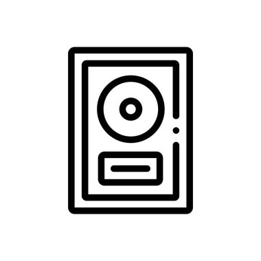 Altın oran ikonu. Beyaz Arkaplanda İnce Doğrusal Tasarım