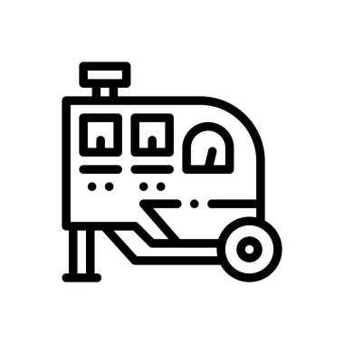 Genler simgesi. Beyaz Arkaplanda İnce Doğrusal Tasarım