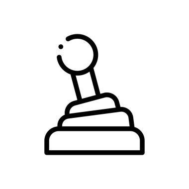 İnek ikonu. Beyaz Arkaplanda İnce Doğrusal Tasarım