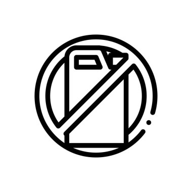 Kapı yardımcısı simgesi. Beyaz Arkaplanda İnce Doğrusal Tasarım