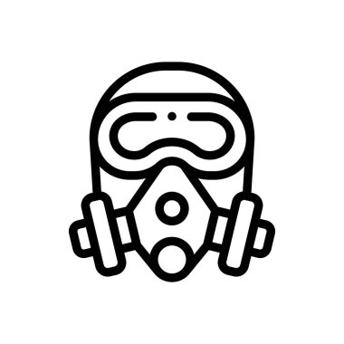 Benzin istasyonu ikonu. Beyaz Arkaplanda İnce Doğrusal Tasarım