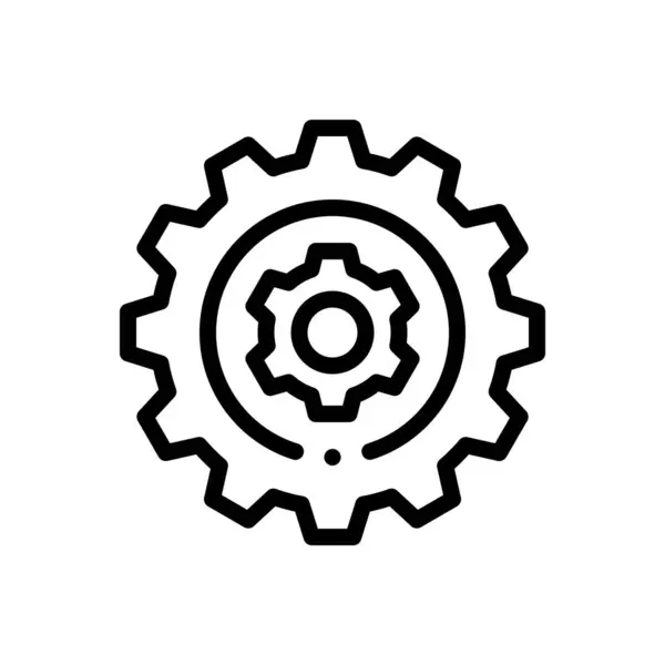 Vites kutusu simgesi. Beyaz Arkaplanda İnce Doğrusal Tasarım