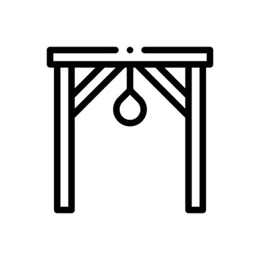 Kumar ikonu. Beyaz Arkaplanda İnce Doğrusal Tasarım