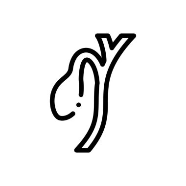 Galeri ikonu. Beyaz Arkaplanda İnce Doğrusal Tasarım