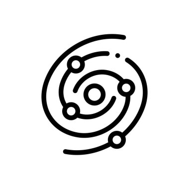 Galenik ikon. Beyaz Arkaplanda İnce Doğrusal Tasarım