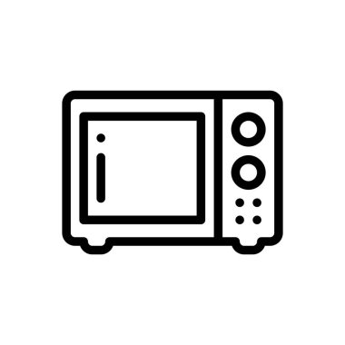 Mobilya ikonu. Beyaz Arkaplanda İnce Doğrusal Tasarım