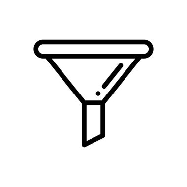 huni simgesi. Beyaz Arkaplanda İnce Doğrusal Tasarım