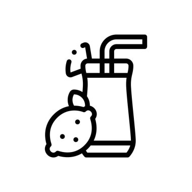 meyve salatası ikonu. Beyaz Arkaplanda İnce Doğrusal Tasarım