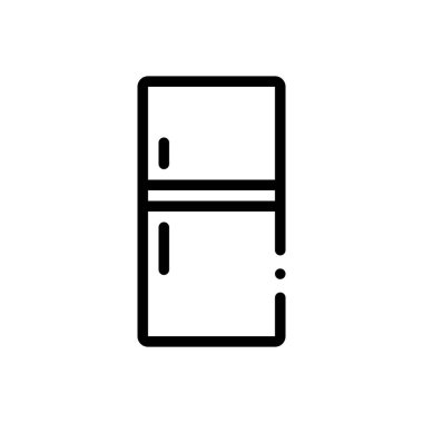 Kızarmış tavuk ikonu. Beyaz Arkaplanda İnce Doğrusal Tasarım