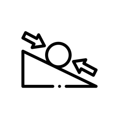 Cuma ikonu. Beyaz Arkaplanda İnce Doğrusal Tasarım