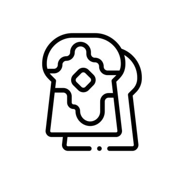 Fransız ikonu. Beyaz Arkaplanda İnce Doğrusal Tasarım