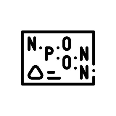 Kale ikonu. Beyaz Arkaplanda İnce Doğrusal Tasarım