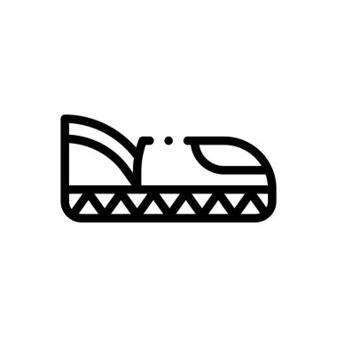 Anne ikonu için. Beyaz Arkaplanda İnce Doğrusal Tasarım