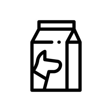 Yemek ikonu. Beyaz Arkaplanda İnce Doğrusal Tasarım