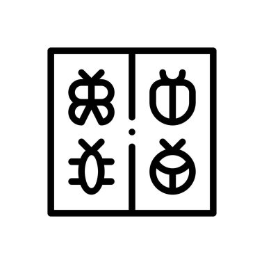 Döllenme ikonu. Beyaz Arkaplanda İnce Doğrusal Tasarım