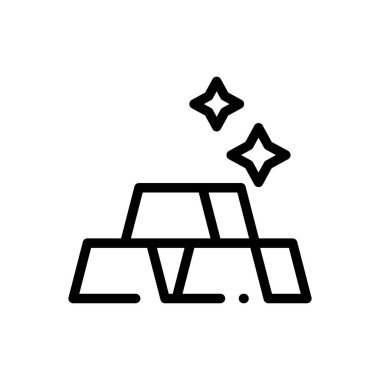 Malzeme simgesi. Beyaz Arkaplanda İnce Doğrusal Tasarım