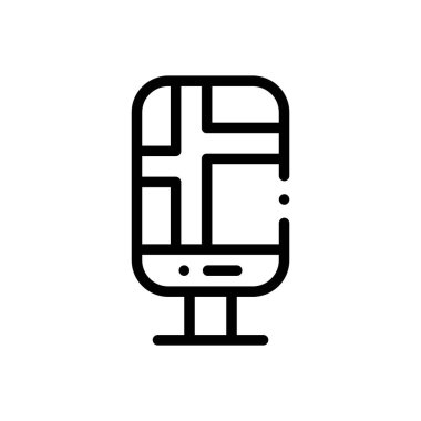 bilgi simgesi. Beyaz Arkaplanda İnce Doğrusal Tasarım