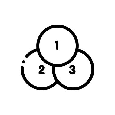 bilgi grafiği simgesi. Beyaz Arkaplanda İnce Doğrusal Tasarım