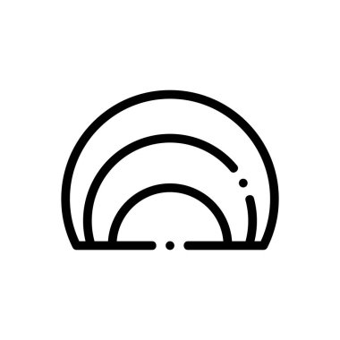 bilgi grafiği simgesi. Beyaz Arkaplanda İnce Doğrusal Tasarım