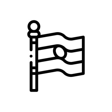 Hint ikonu. Beyaz Arkaplanda İnce Doğrusal Tasarım