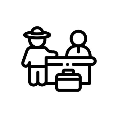 Gelen kutusu simgesi. Beyaz Arkaplanda İnce Doğrusal Tasarım