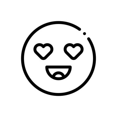 Aşk ikonu. Beyaz Arkaplanda İnce Doğrusal Tasarım