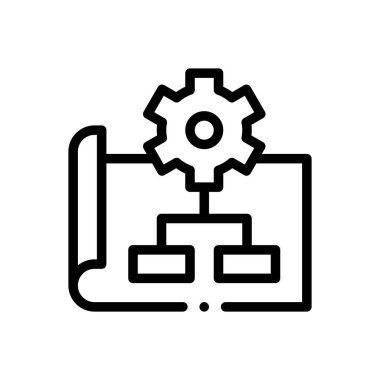 İthal simgesi. Beyaz Arkaplanda İnce Doğrusal Tasarım