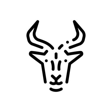 İmparatorluk simgesi. Beyaz Arkaplanda İnce Doğrusal Tasarım