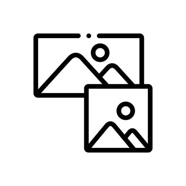 İmax simgesi. Beyaz Arkaplanda İnce Doğrusal Tasarım