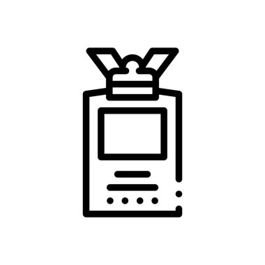 Fikir ikonu. Beyaz Arkaplanda İnce Doğrusal Tasarım