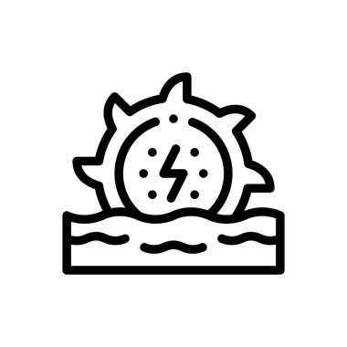 Su ikonu. Beyaz Arkaplanda İnce Doğrusal Tasarım