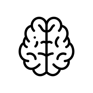 İnsan kaynakları ikonu. Beyaz Arkaplanda İnce Doğrusal Tasarım