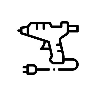 sıcak öge simgesi. Beyaz Arkaplanda İnce Doğrusal Tasarım