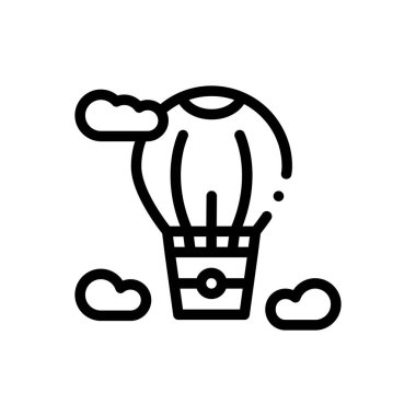 Sıcak banyo ikonu. Beyaz Arkaplanda İnce Doğrusal Tasarım