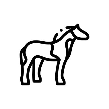 Yabanturpu ikonu. Beyaz Arkaplanda İnce Doğrusal Tasarım