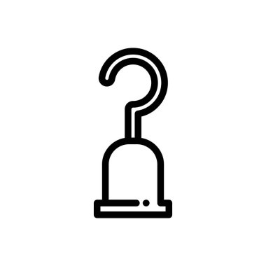 Çember ikonu. Beyaz Arkaplanda İnce Doğrusal Tasarım