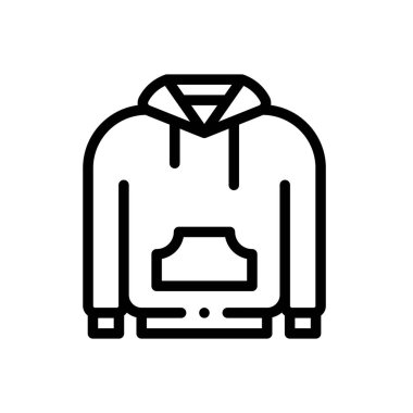 Kanca ikonu. Beyaz Arkaplanda İnce Doğrusal Tasarım