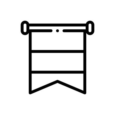 Holland ikonu. Beyaz Arkaplanda İnce Doğrusal Tasarım