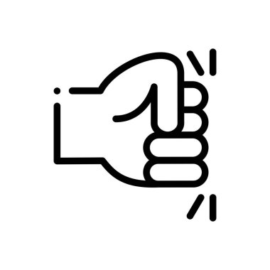 HIV ikonu. Beyaz Arkaplanda İnce Doğrusal Tasarım