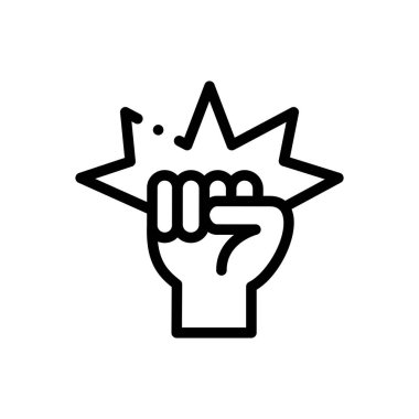 ikona bas. Beyaz Arkaplanda İnce Doğrusal Tasarım