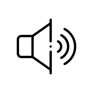 yüksek simge. Beyaz Arkaplanda İnce Doğrusal Tasarım