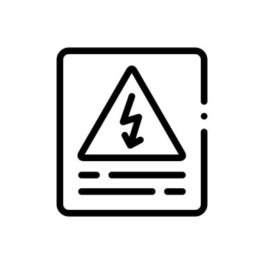 Yüksek hacimli simge. Beyaz Arkaplanda İnce Doğrusal Tasarım