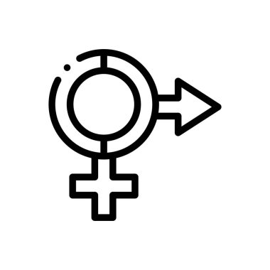 Altıgen simgesi. Beyaz Arkaplanda İnce Doğrusal Tasarım