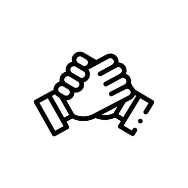 Yardım ikonu. Beyaz Arkaplanda İnce Doğrusal Tasarım