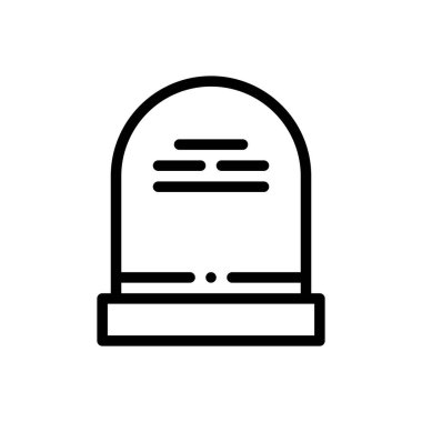 Saç giyimi ikonu. Beyaz Arkaplanda İnce Doğrusal Tasarım