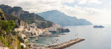 İtalya, Amalfi sahilinin güzel manzarası