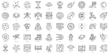 Linear Style astronomy Icons Bundle