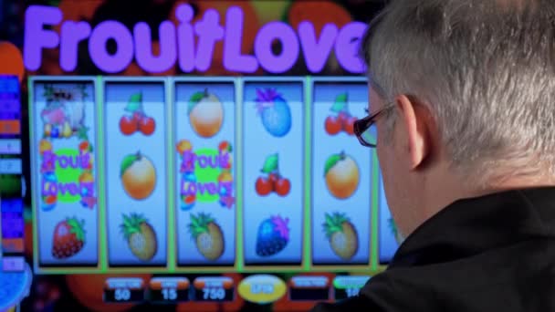 Playing Online Casino Slots — Wideo stockowe